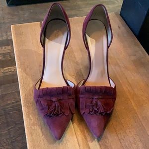 J.Crew Burgundy Suede Pumps sz.9